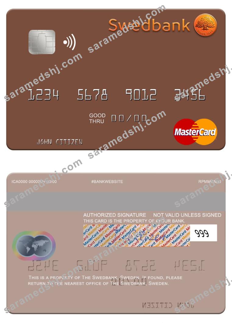 Sweden Swedbank mastercard